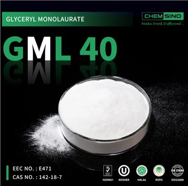 Glycerol Monolaurate GML 40 بالمائة CAS رقم 142-18-7