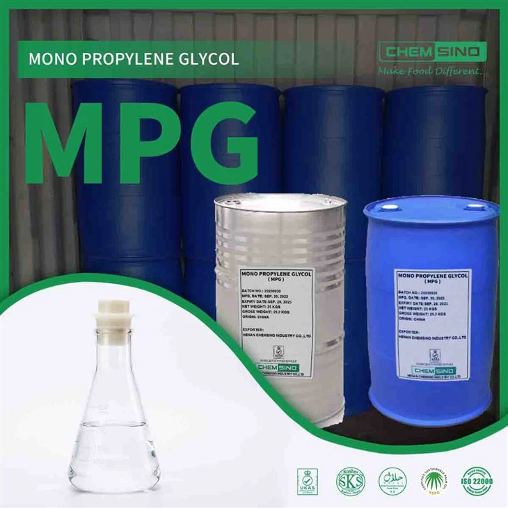 MPG بروبيلين جلايكول: مادة حافظة آمنة وفعالة للمواد الغذائية