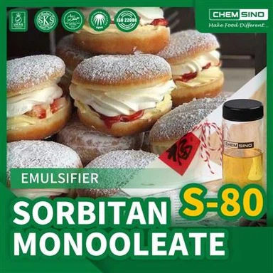 يستخدم مستحلب السوربيتان مونووليت في الأغذية للبيع